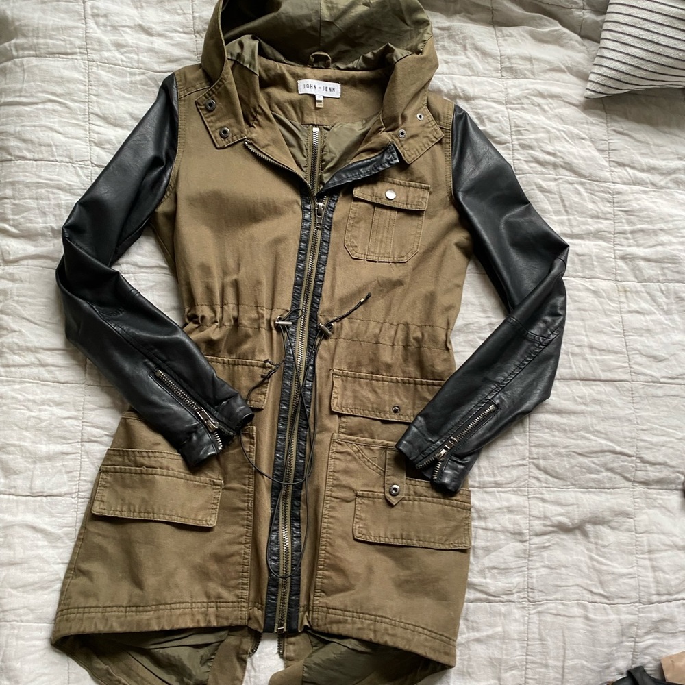 Leather and canvas jacket from John & Jenn